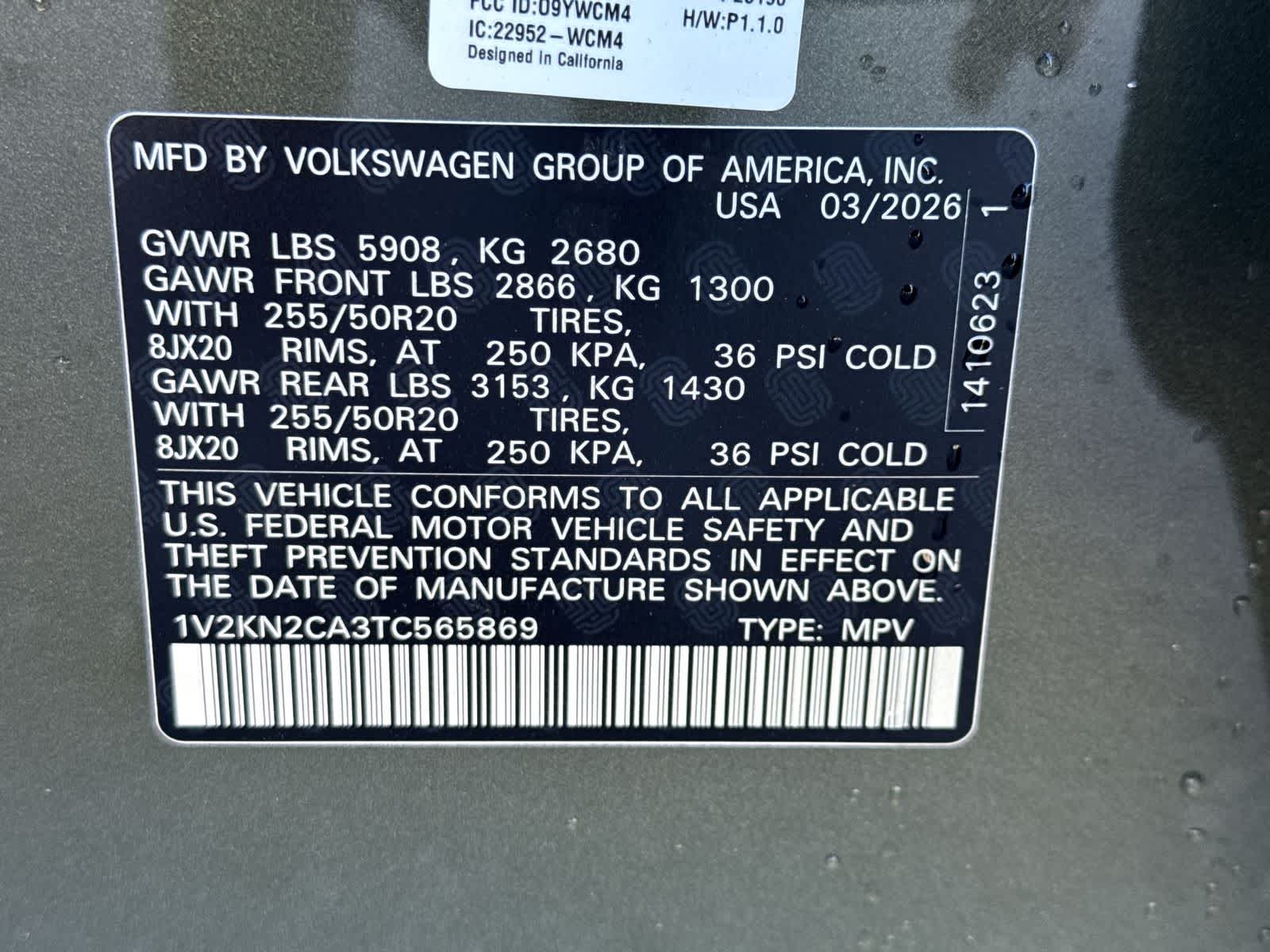 2026 Volkswagen Atlas 2.0T SE W/TECHNOLOGY