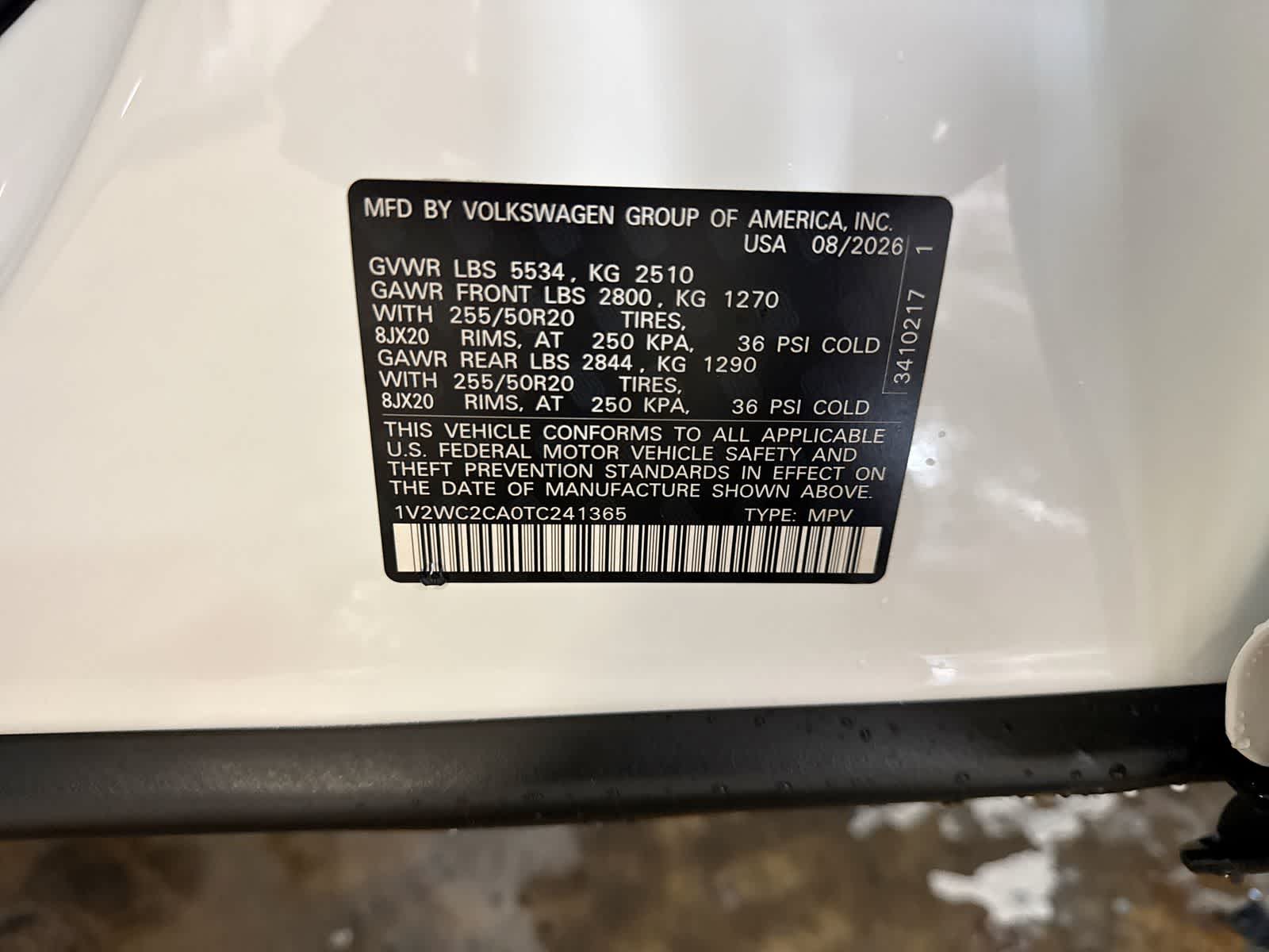 2026 Volkswagen Atlas Cross Sport 2.0T SE W/TECHNOLOGY