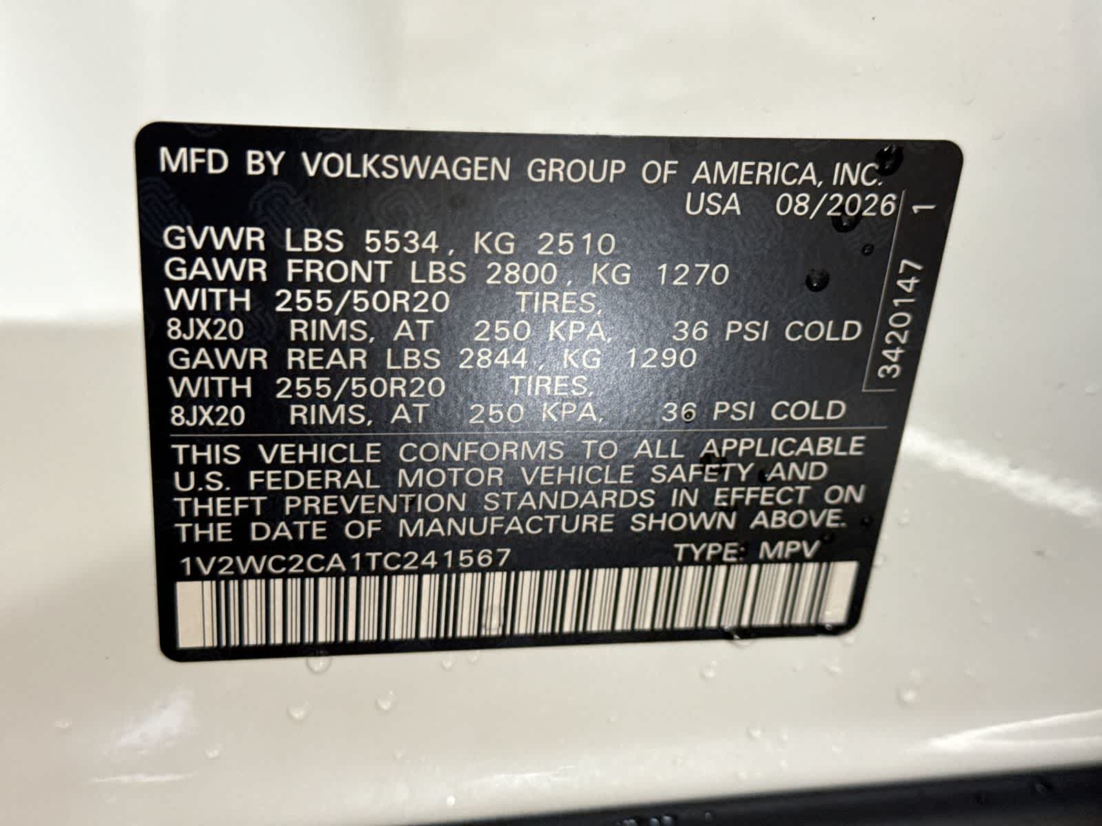 2026 Volkswagen Atlas Cross Sport 2.0T SE W/TECHNOLOGY