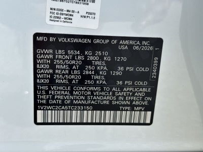 2026 Volkswagen Atlas Cross Sport 2.0T SE W/TECHNOLOGY