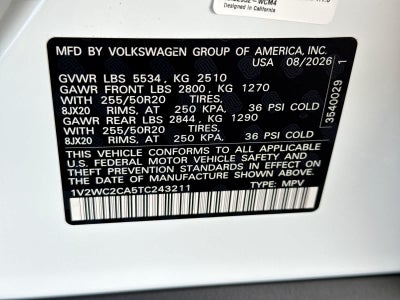 2026 Volkswagen Atlas Cross Sport 2.0T SE W/TECHNOLOGY