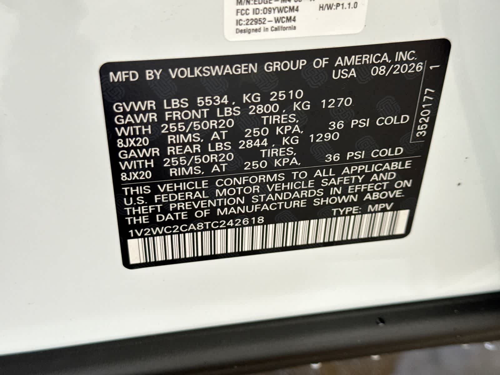 2026 Volkswagen Atlas Cross Sport 2.0T SE W/TECHNOLOGY