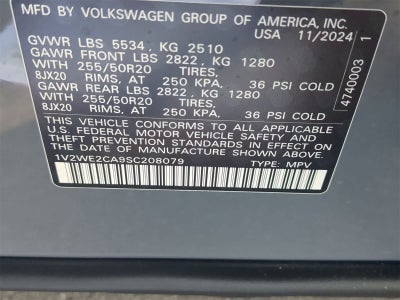 2025 Volkswagen Atlas Cross Sport 2.0T SE w/ Technology