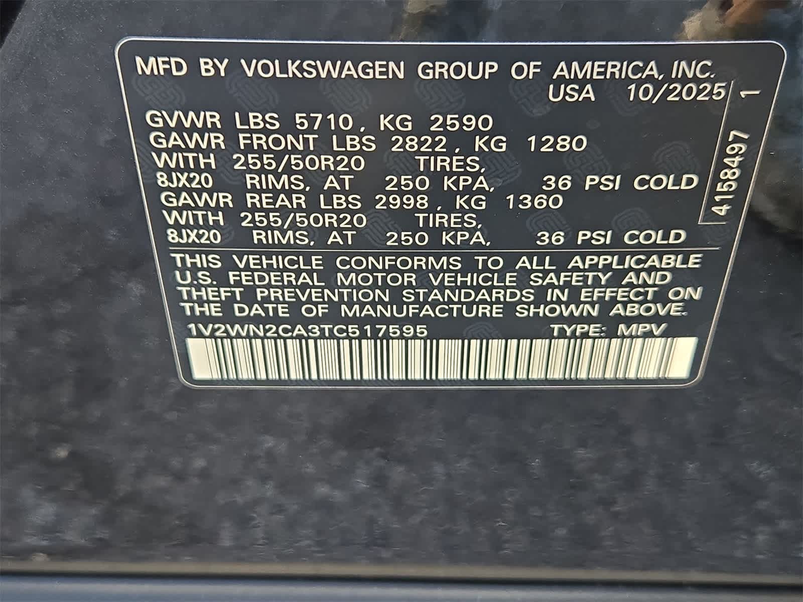 2026 Volkswagen Atlas 2.0T SE W/TECHNOLOGY