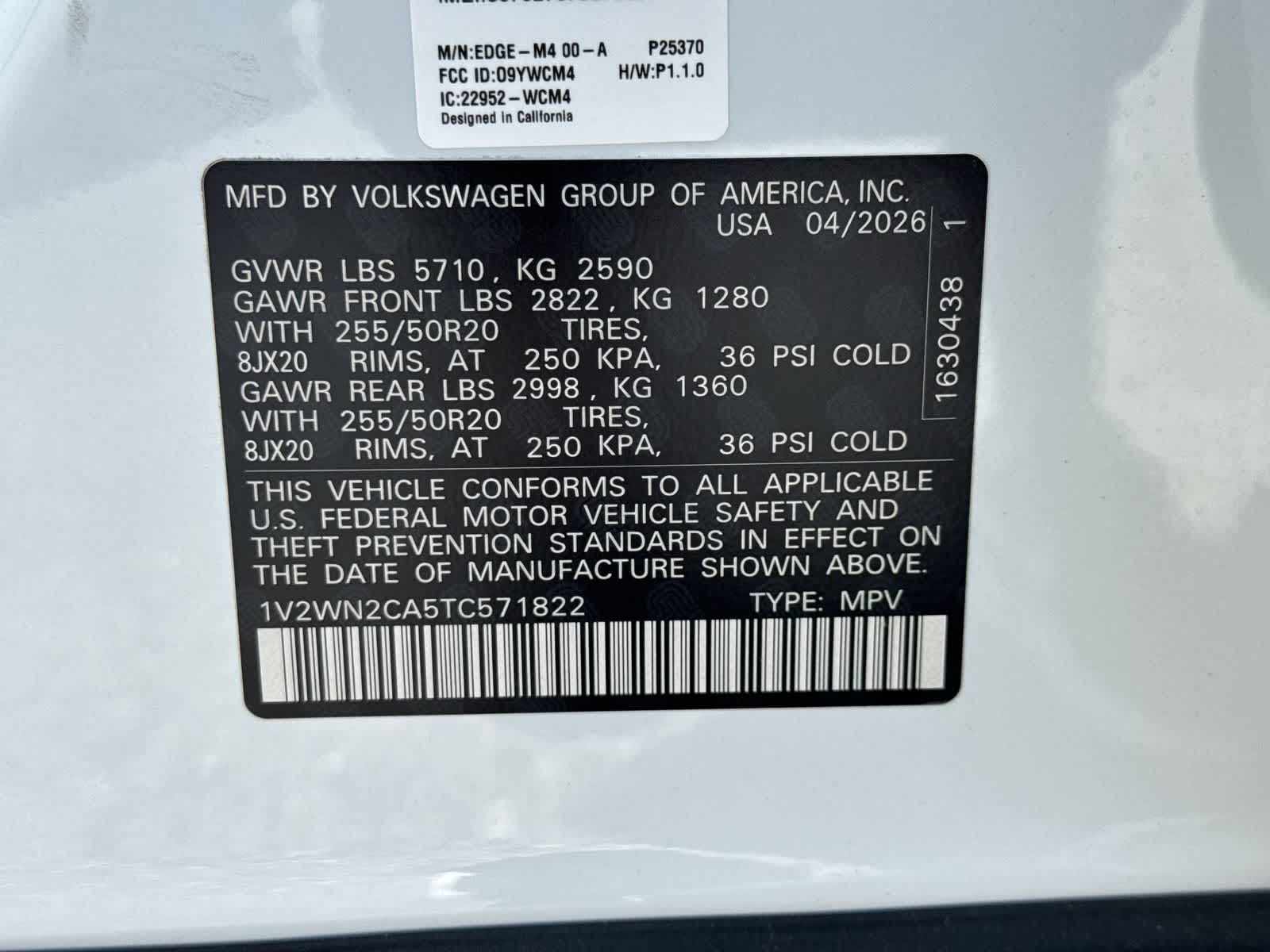 2026 Volkswagen Atlas 2.0T SE W/TECHNOLOGY