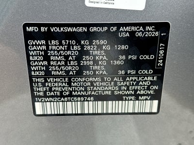 2026 Volkswagen Atlas 2.0T SE W/TECHNOLOGY