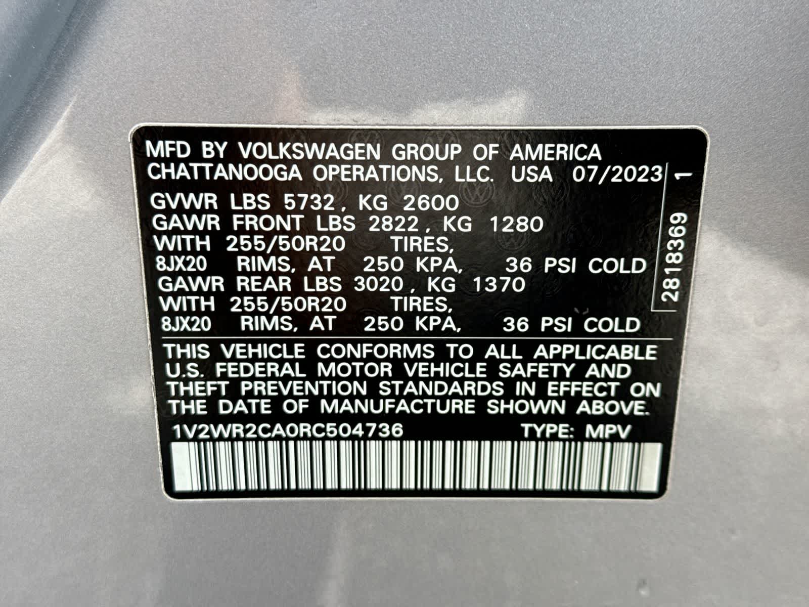 2024 Volkswagen Atlas 2.0T SE w/Technology