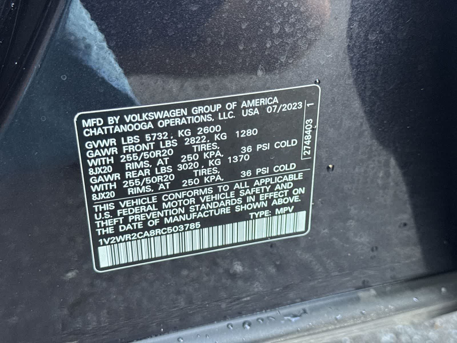 2024 Volkswagen Atlas 2.0T SE w/Technology