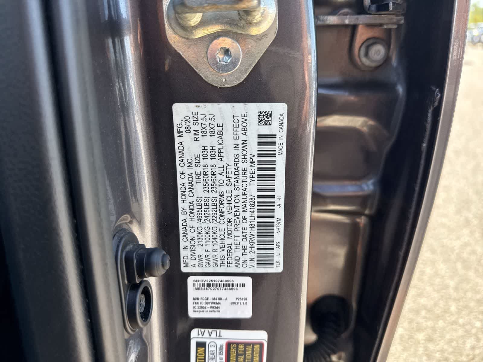 2020 Honda CR-V EX-L