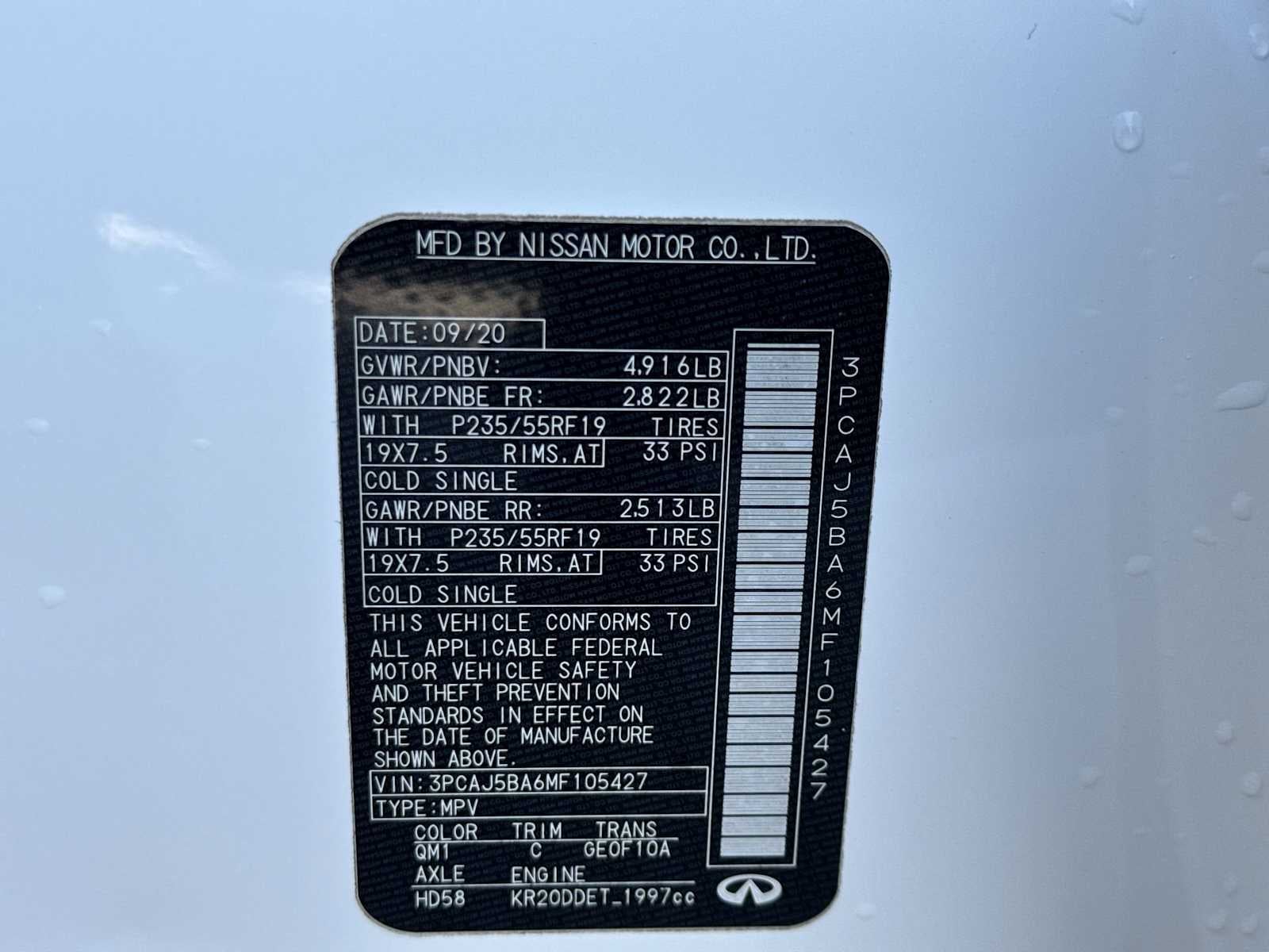 2021 INFINITI QX50 LUXE