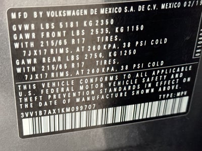 2019 Volkswagen Tiguan S