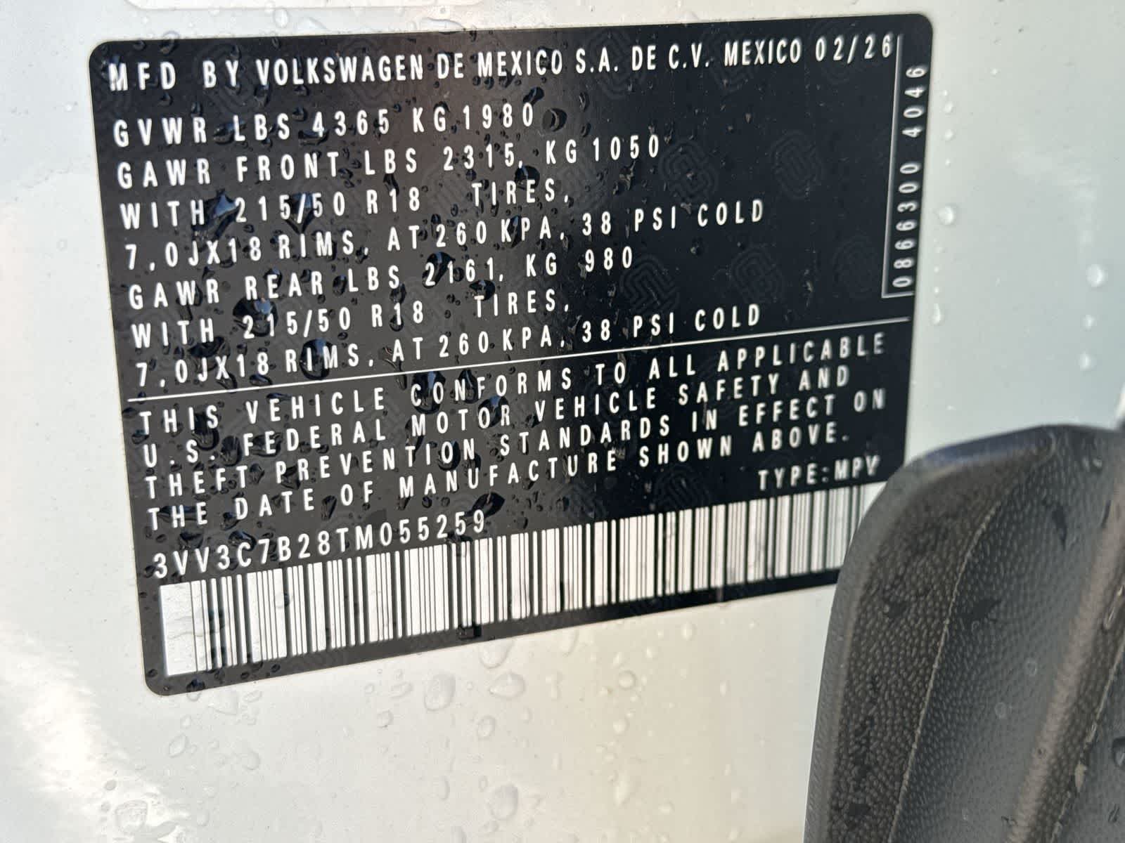 2026 Volkswagen Taos 1.5T SE Black