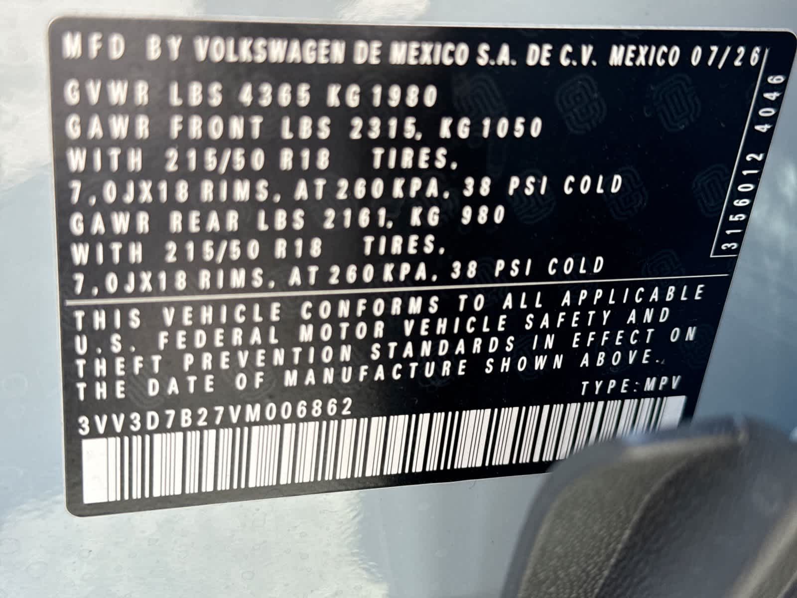 2027 Volkswagen Taos 1.5T SE Black