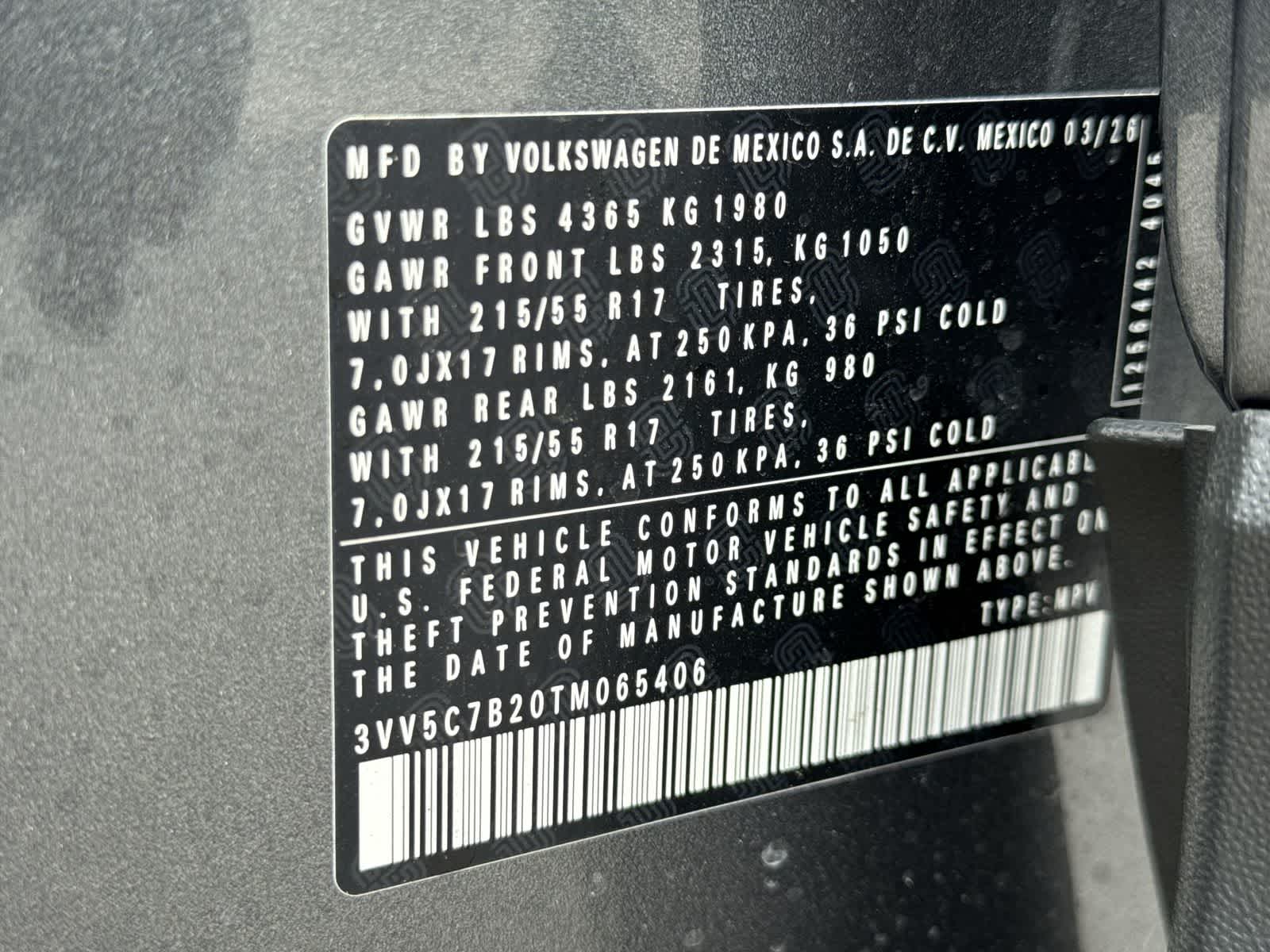 2026 Volkswagen Taos 1.5T S
