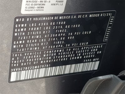 2025 Volkswagen Taos 1.5T S