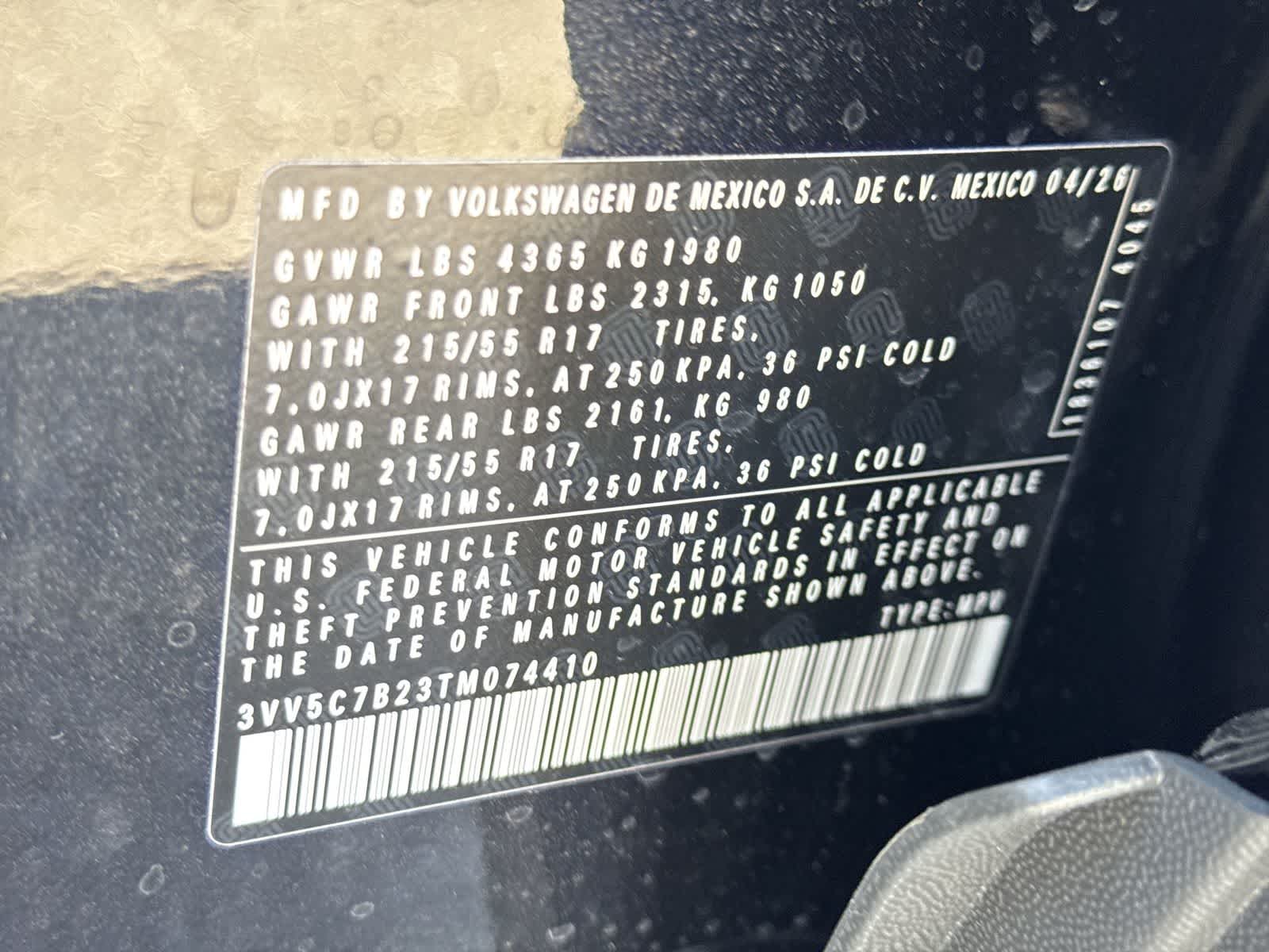 2026 Volkswagen Taos 1.5T S