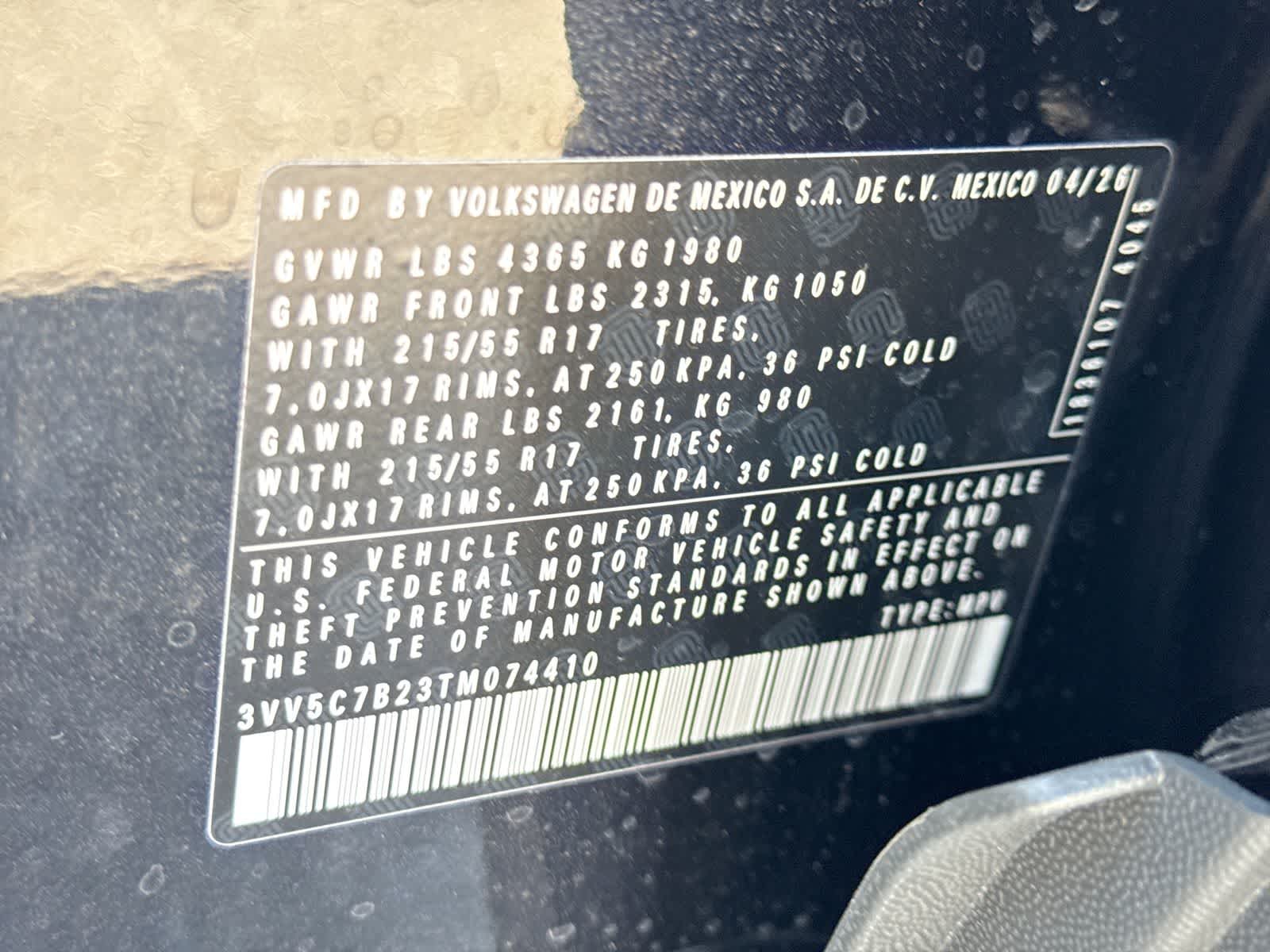 2026 Volkswagen Taos 1.5T S