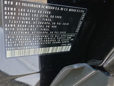 2025 Volkswagen Taos 1.5T S