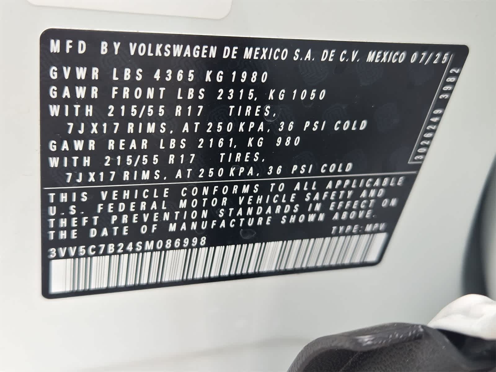 2025 Volkswagen Taos 1.5T S