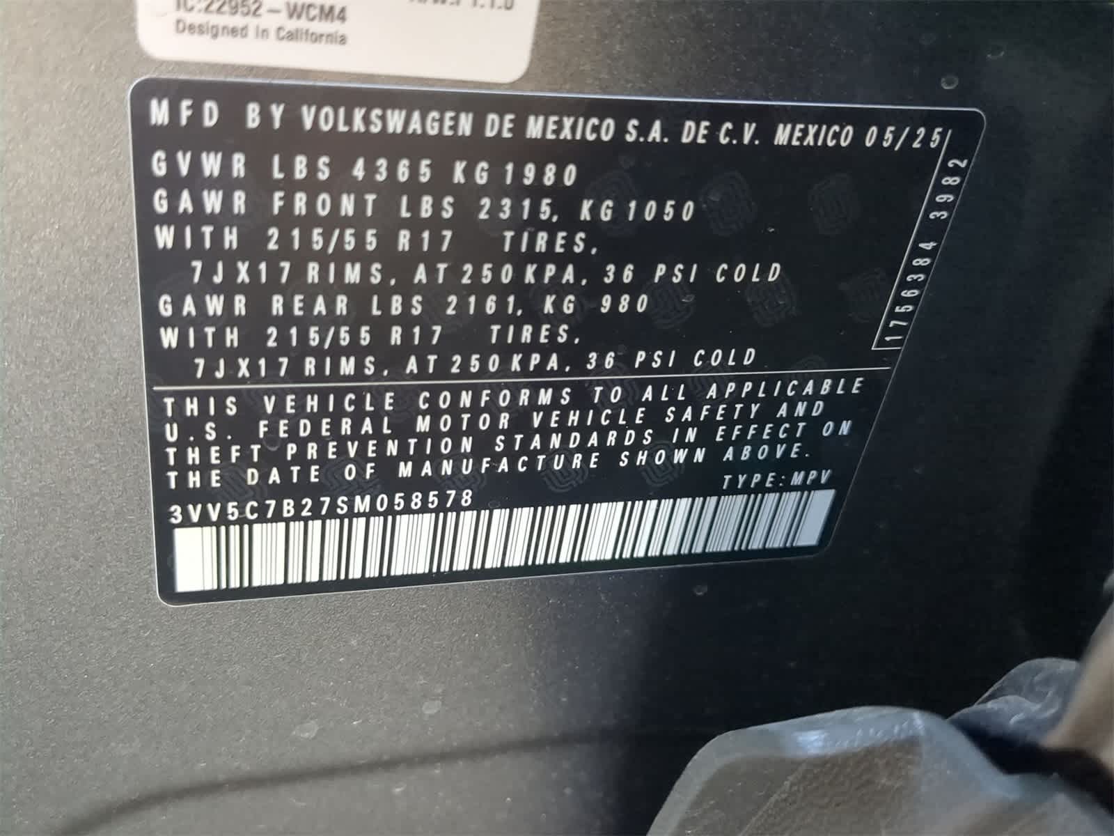 2025 Volkswagen Taos 1.5T S