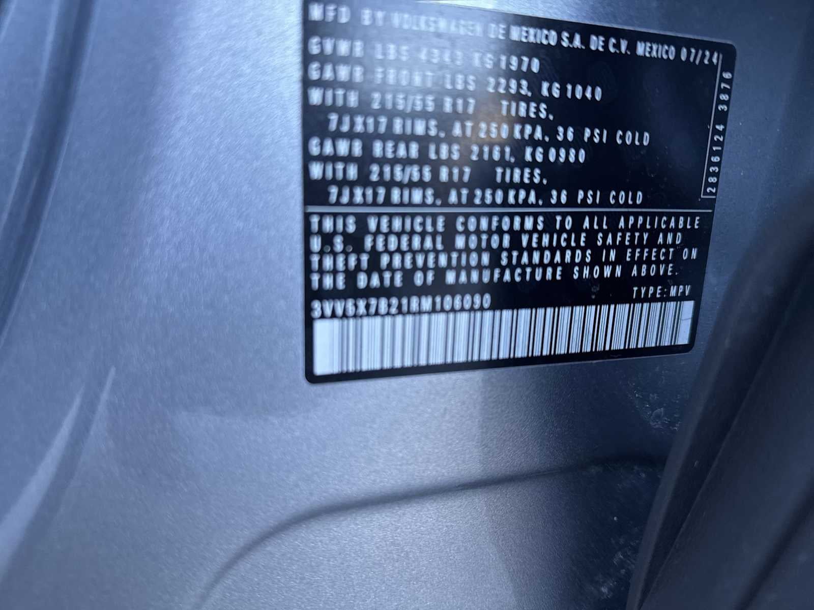 2024 Volkswagen Taos S