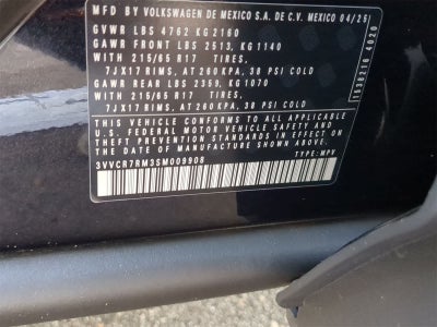 2025 Volkswagen Tiguan 2.0T S