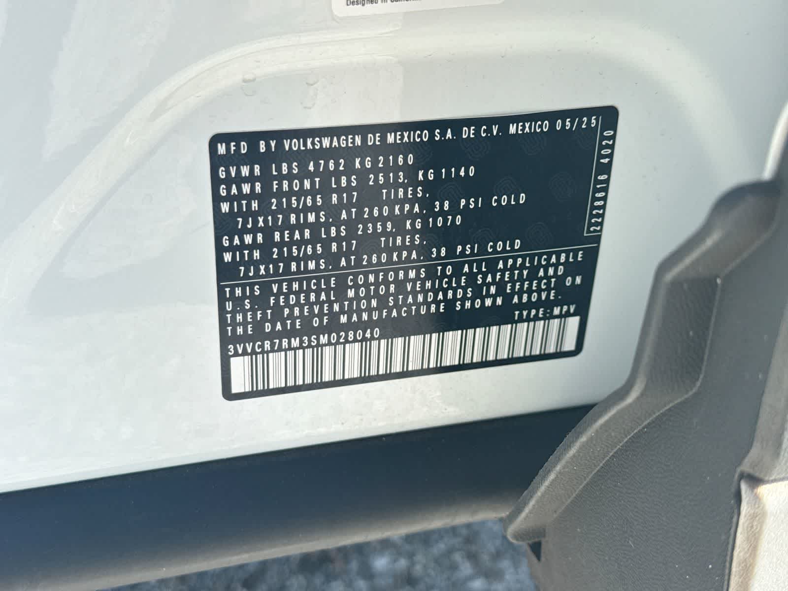2025 Volkswagen Tiguan S