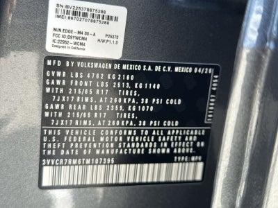 2026 Volkswagen Tiguan 2.0T S