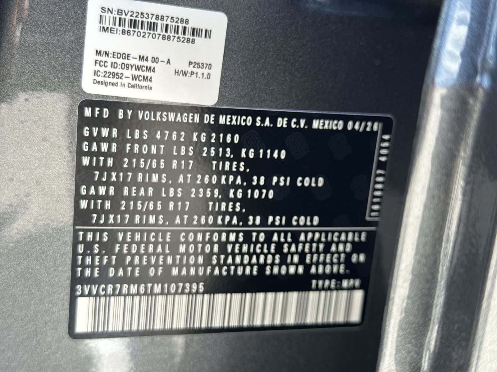 2026 Volkswagen Tiguan 2.0T S