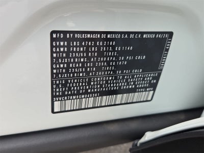 2025 Volkswagen Tiguan 2.0T S