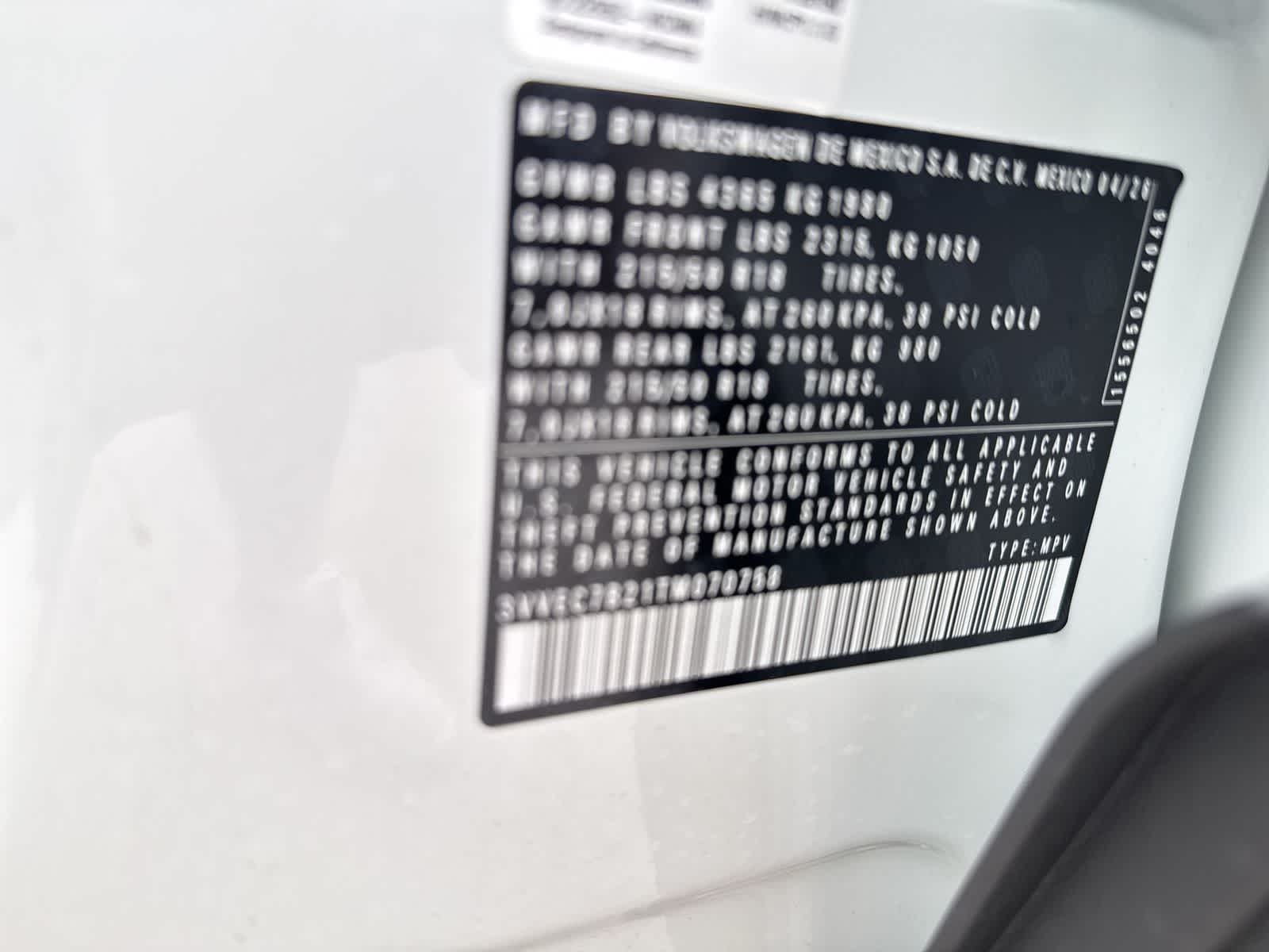 2026 Volkswagen Taos 1.5T SE