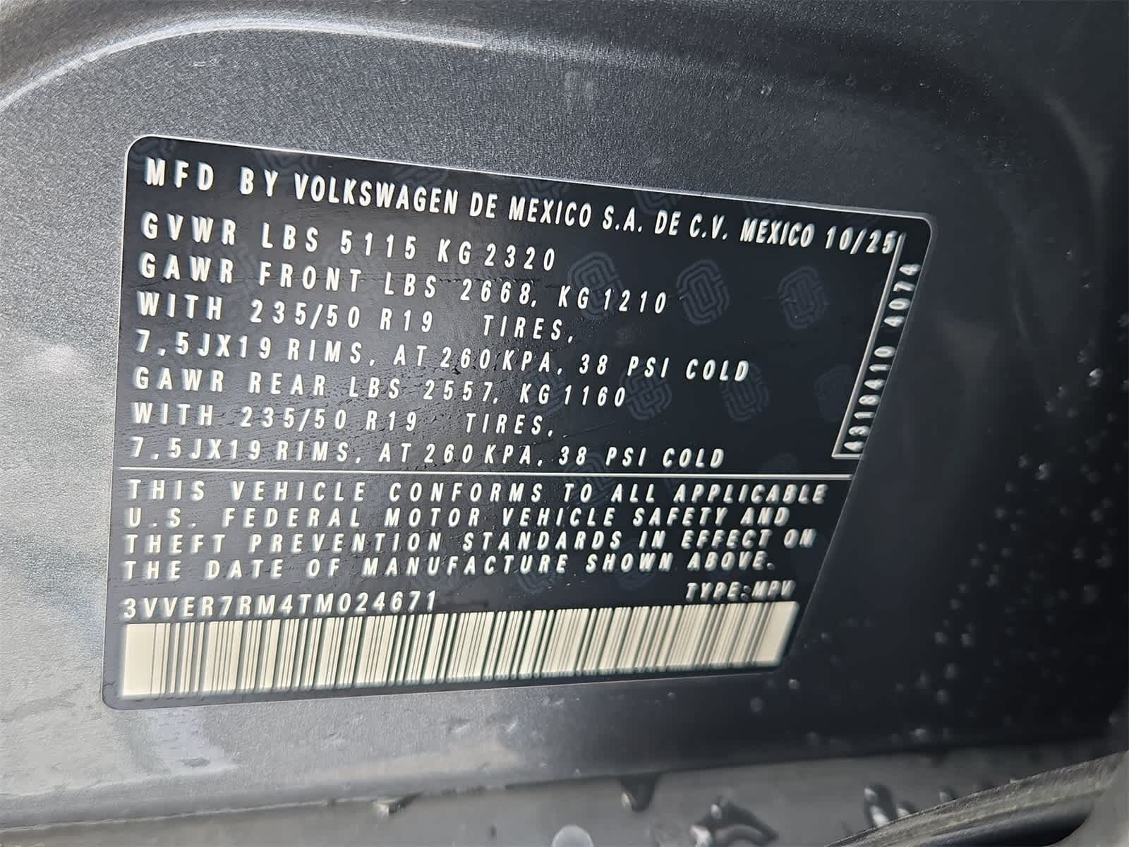 2026 Volkswagen Tiguan 2.0T SE