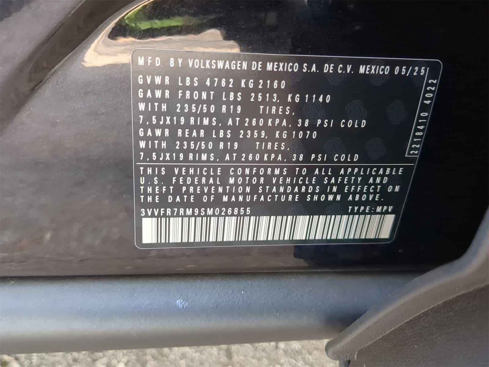 2025 Volkswagen Tiguan 2.0T SE