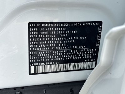 2026 Volkswagen Tiguan 2.0T SE R-Line Black