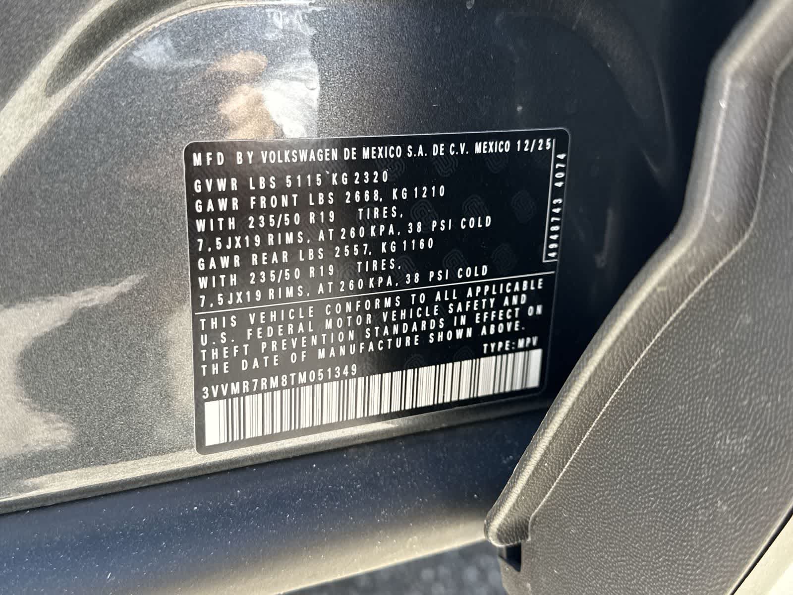 2026 Volkswagen Tiguan 2.0T SE