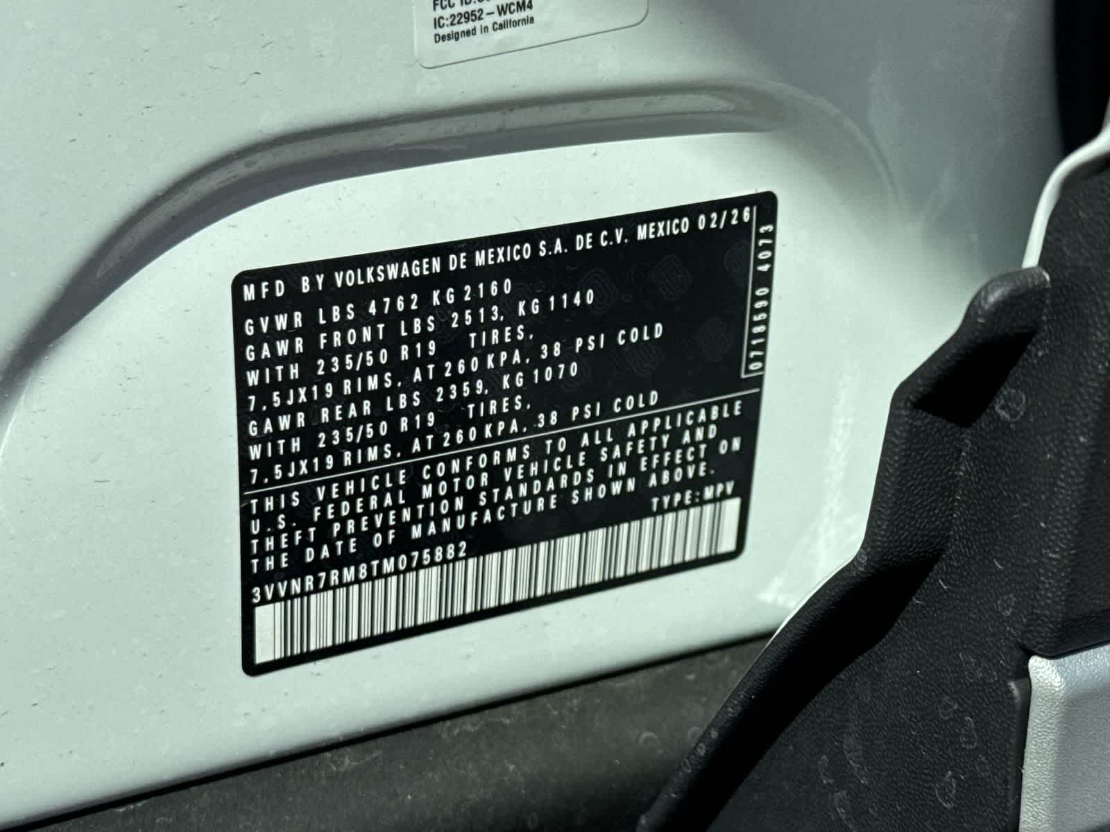 2026 Volkswagen Tiguan 2.0T SE