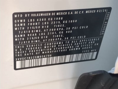 2025 Volkswagen Taos 1.5T SE