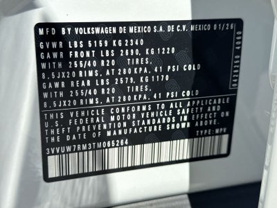 2026 Volkswagen Tiguan 2.0T SEL R-Line Turbo