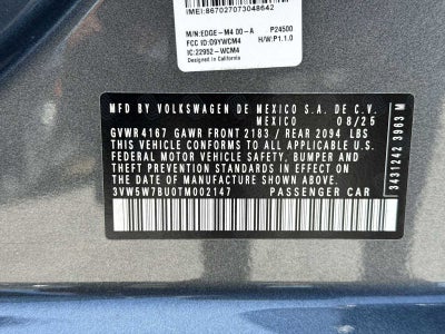 2026 Volkswagen Jetta S