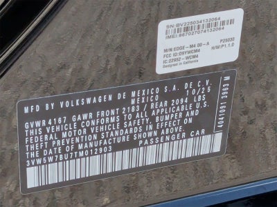 2026 Volkswagen Jetta 1.5T S