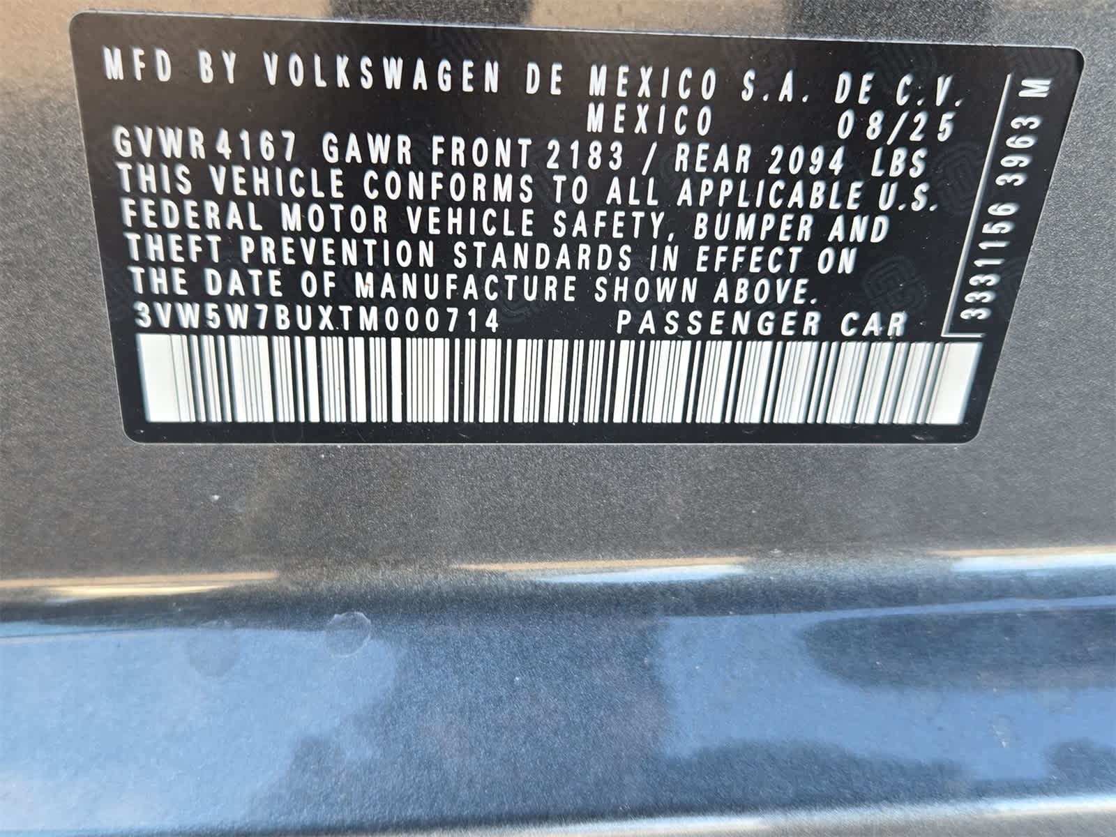 2026 Volkswagen Jetta 1.5T S