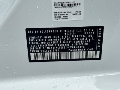 2026 Volkswagen Jetta 1.5T Sport