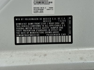 2026 Volkswagen Jetta 1.5T SEL