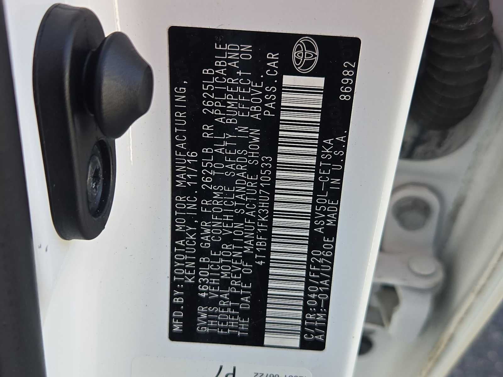 2017 Toyota Camry LE