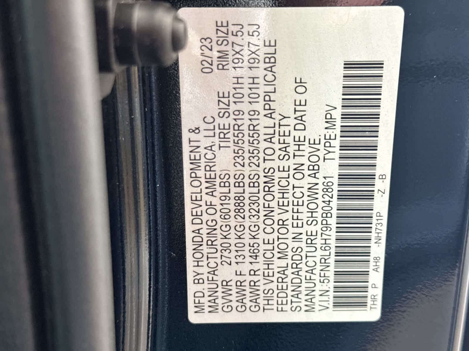 2023 Honda Odyssey Sport