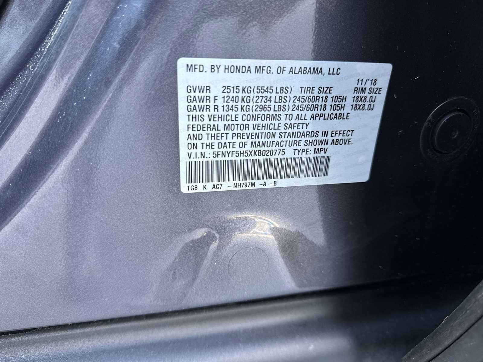 2019 Honda Pilot EX-L