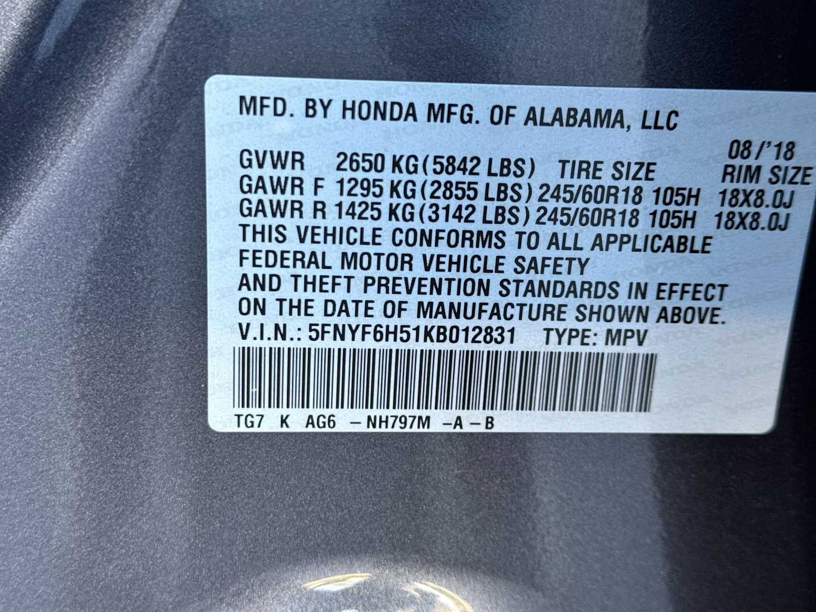 2019 Honda Pilot EX-L