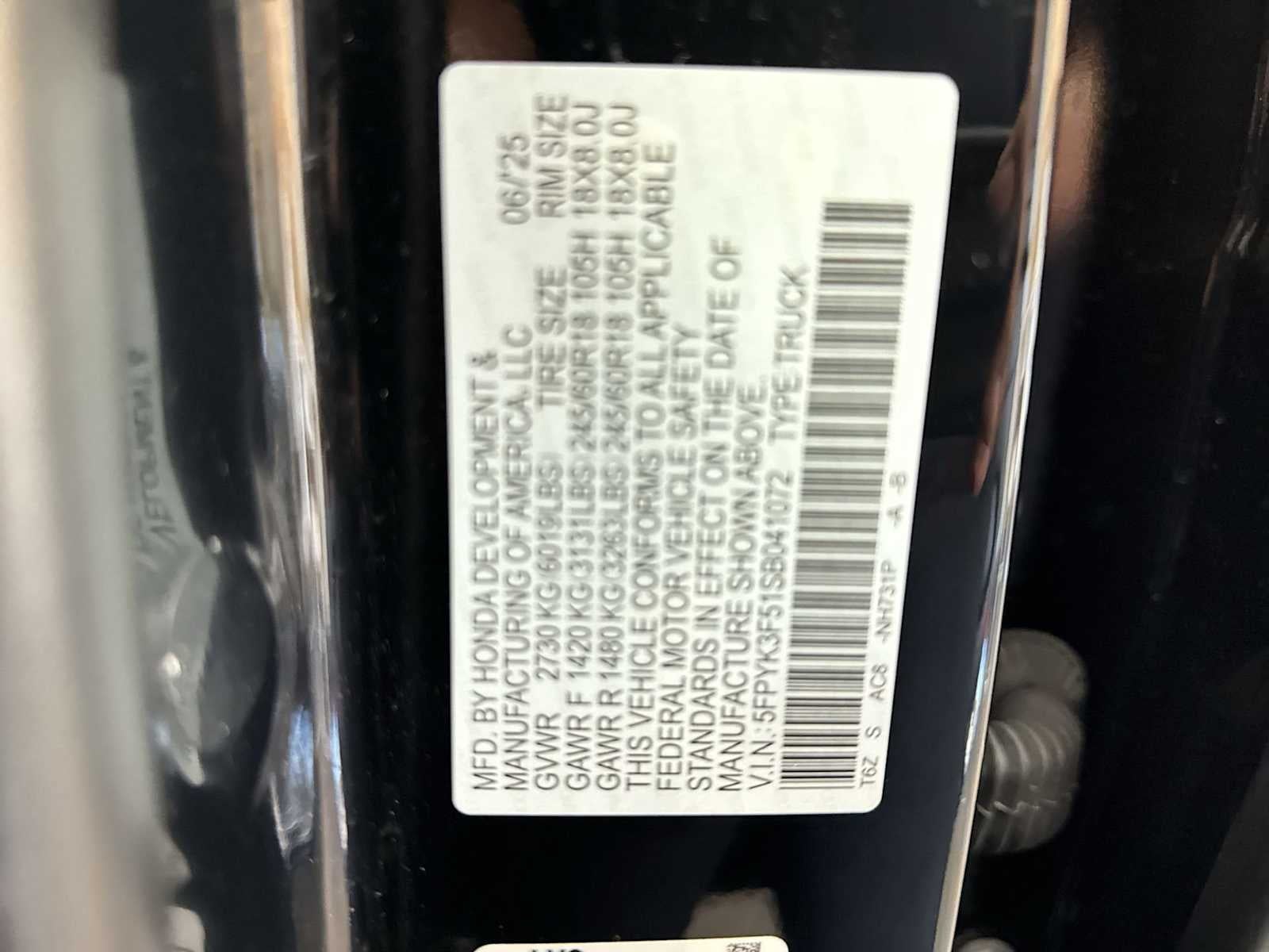 2025 Honda Ridgeline RTL