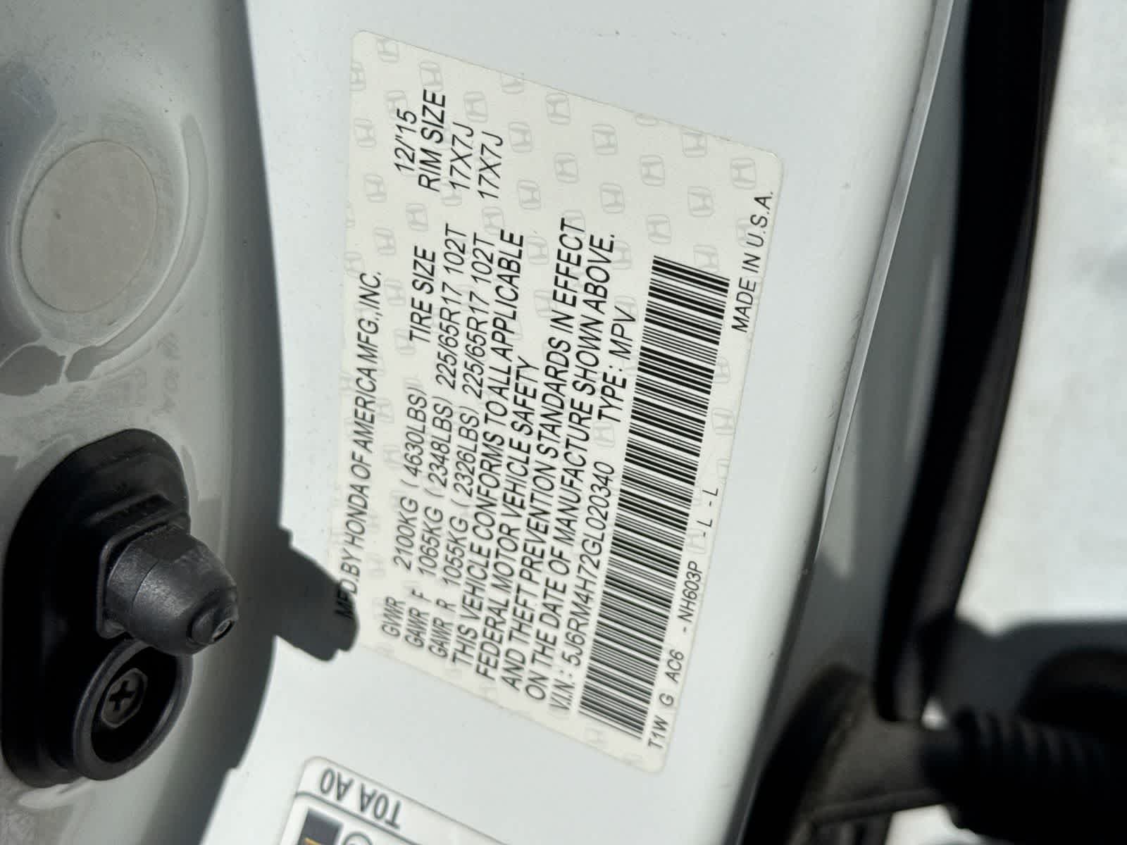 2016 Honda CR-V Base