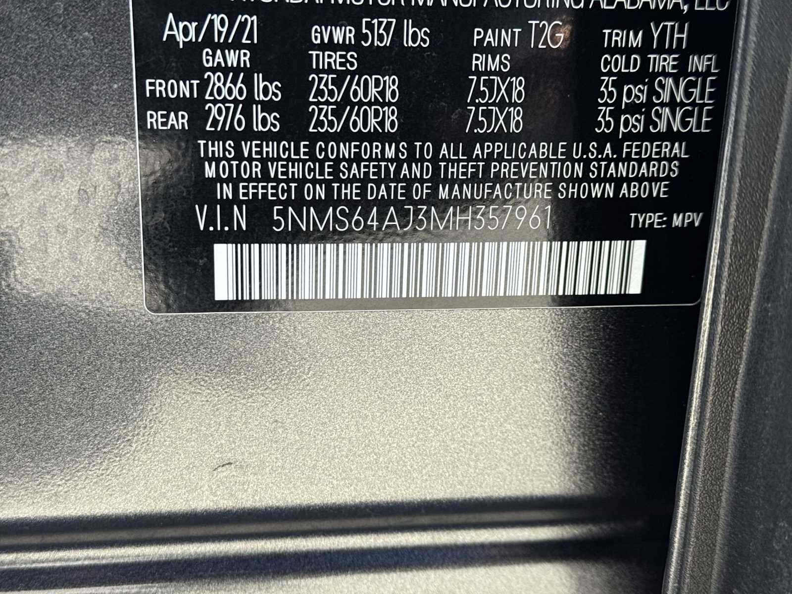 2021 Hyundai Santa Fe SEL